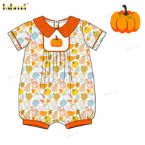 Boy Bubble Pumpkin Hand Embroidered - BC1289