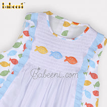 Fish embroidery baby dress – DR 3390