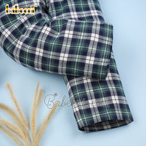 Green & navy tartan boy pants - BT 63