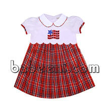 Beautiful American flag applique dress - DR 2491