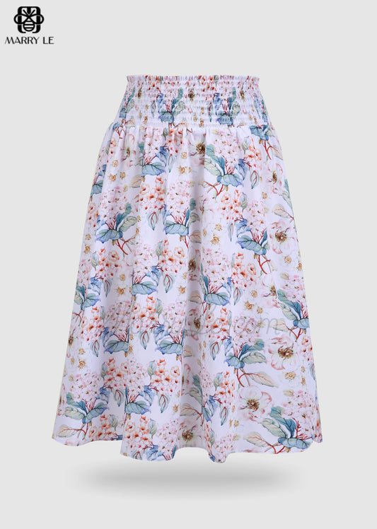 PRETTY FLORAL SKIRT FOR WOMEN - MD44