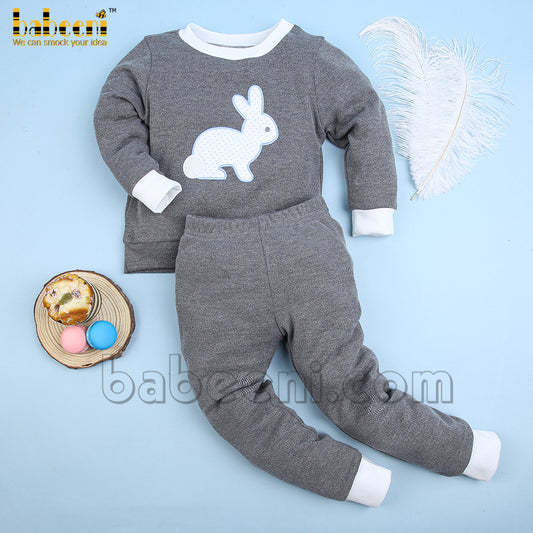 Rabbit applique cardigan loungewear - ST 060