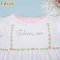 Elegant embroidered flower dress for baby girl - DR 2999