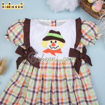 Scarecrow applique baby dress - DR3748