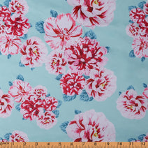 WB6.0- Large pink Peony windbreaker fabric