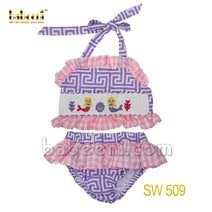 Little mermaid smocked bikini -  SW 509