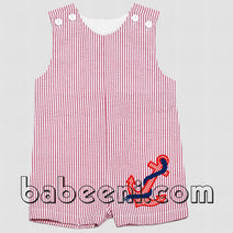 Cute anchor applique romper shortall for boys - BC 517