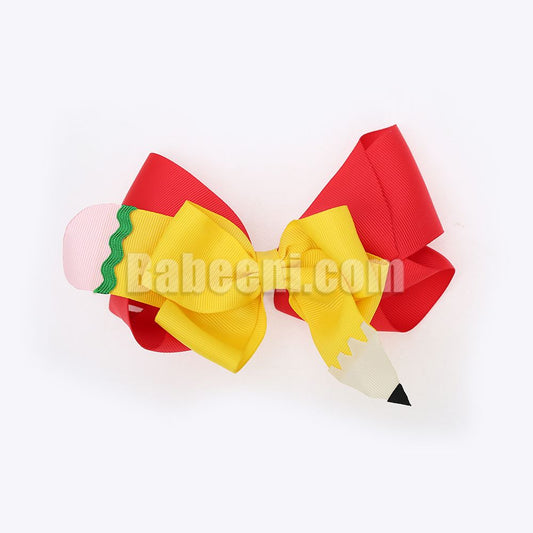 Yellow Ribbon Hair Bow HB 87