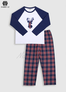 APPLIQUE DEER LOUNGEWEAR - MD149