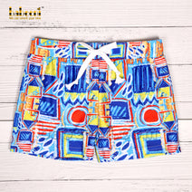 Boy mosaic painting swimwear - FWB 02