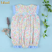 Floral Bubble With Blue Accent For Girl - DR3766