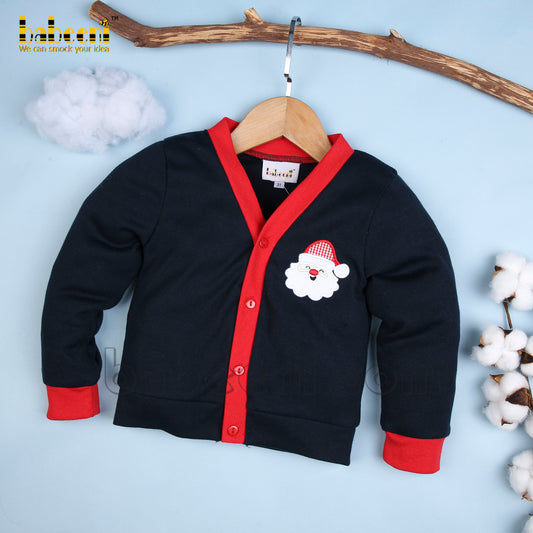 Lovely Santa Applique cardigan - ST 088