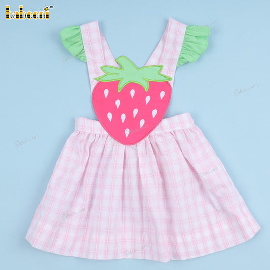 Strawberry Applique Baby Dress For Girl - DR3538