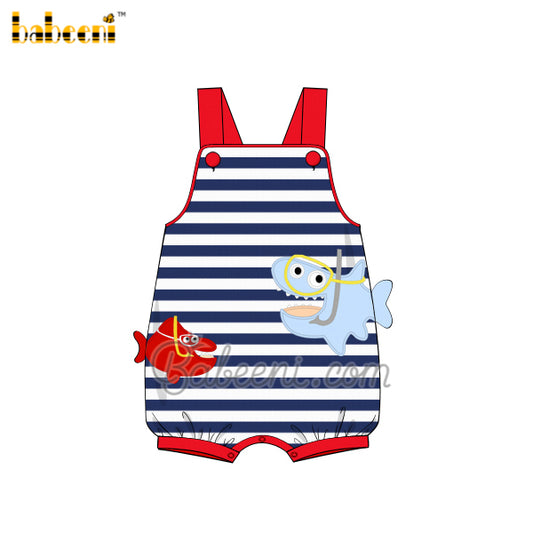 Shark applique boy bubble – BC 1052