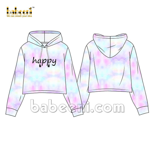 Girl "Happy" knit shirt - TG 05