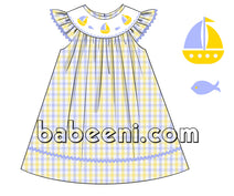 Pretty spring-summer smocked dress - DR 2597