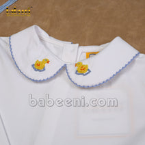 Hand embroidery baby shirt - KBS 09