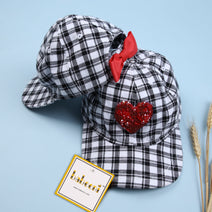 Heart hand embroidery baby cap - CA 32