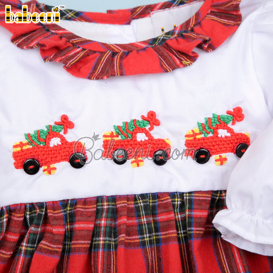 Car carrying Christmas hand embroidery dress - DR 3507