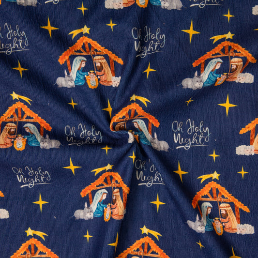 N49- Nativity corduroy printed 4.0