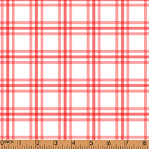 PP207-red plaid printing in 4.0 fabric