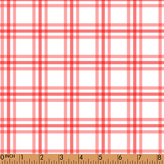 PP207-red plaid printing in 4.0 fabric