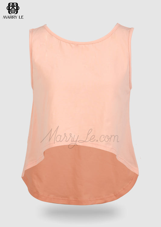 CORAL PINK TANK TOP FOR WOMEN - MD97