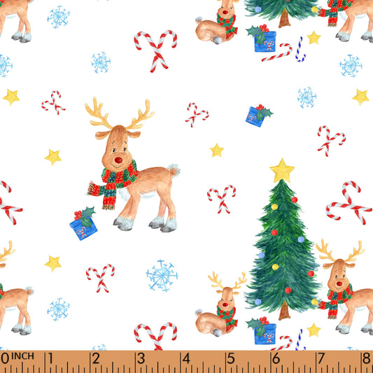 K361- reindeer with Christmas tree knit printing 4.0