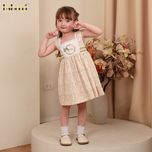 DR4401 – Girls’ ECO Smocked Dress with Hand Embroidery