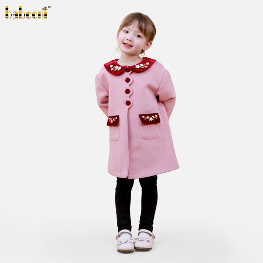 DR4488 – Velvet Cherry Coat