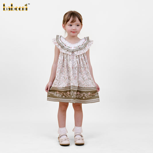 DR4530 - Rose Garden Border Smock Dress