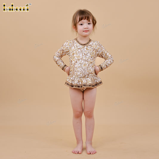 DR4532 - Baroque Garden Long-Sleeve Swimwear