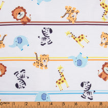 K156- Aminals printed 4.0 knit fabric