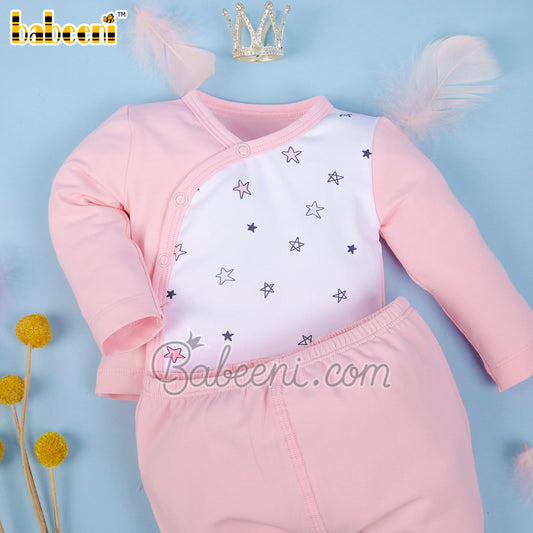 Lovely pink knit baby set clothing – KN 232