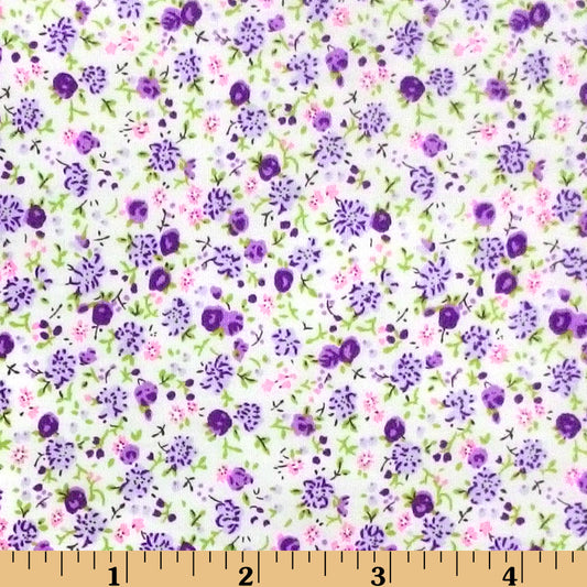 F3 - Lavender tiny floral fabric