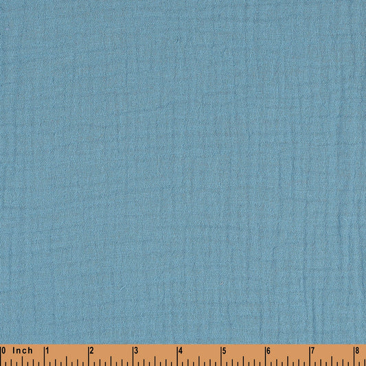 ML08- Light blue stone muslin fabric