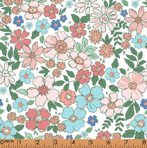 PP15 - peach, blue floral fabric printing in 4.0