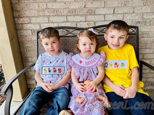 Lovely smocked boy & girl clothing