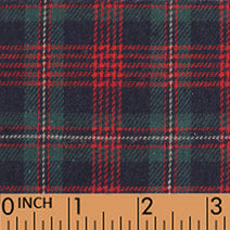 T30- black, red Tartan fabric