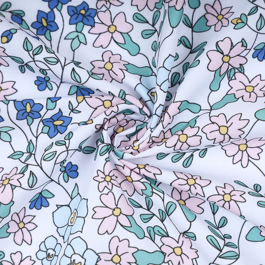 PP02 - blue, pink and green floral