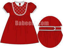 Sweet girl quilted velvet dress - DR 2797