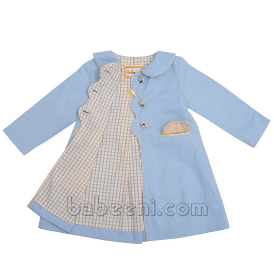 Cold Winter Girl Blue Coat- CT 33