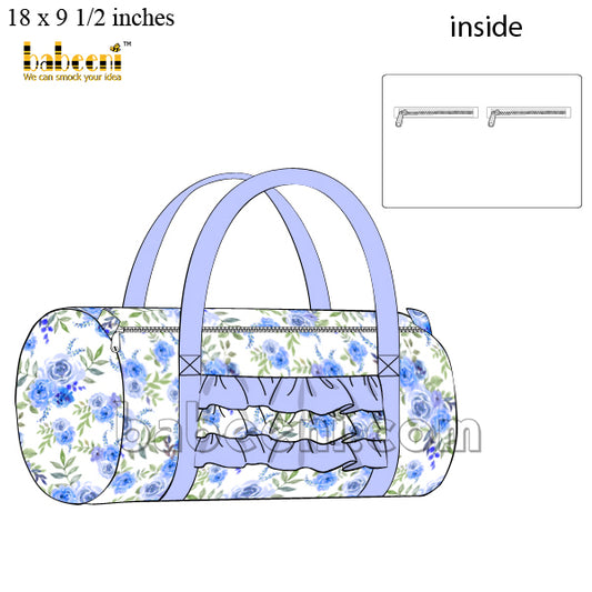 Floral ruffle duffle bags for children – KB 55