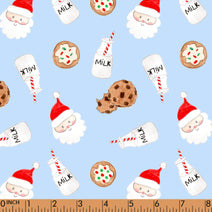 K357- milk, santa cookie blue knit printing 4.0