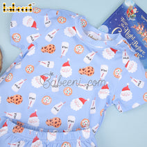 Santa & cookie printed boy 2 pcs set  – BC 1080