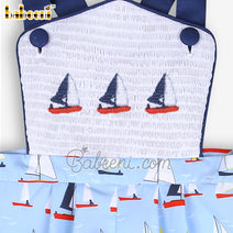 Sailboat shirring boy bubble – BC 1011