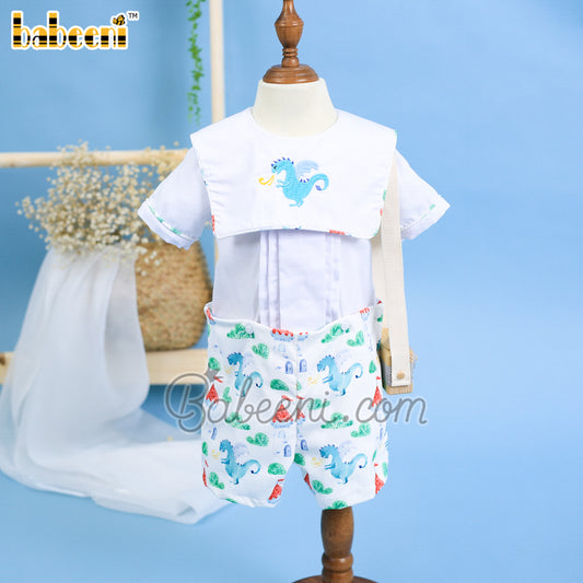 Dragon hand embroidery boy set clothing – BC 942A