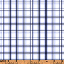 P9 -Navy windowpane plaid fabrics