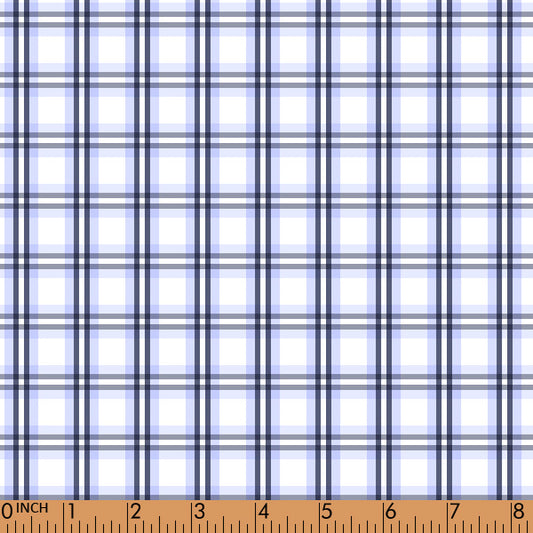 P9 -Navy windowpane plaid fabrics