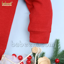 Christmas train hand smocked cardigan - ST 101